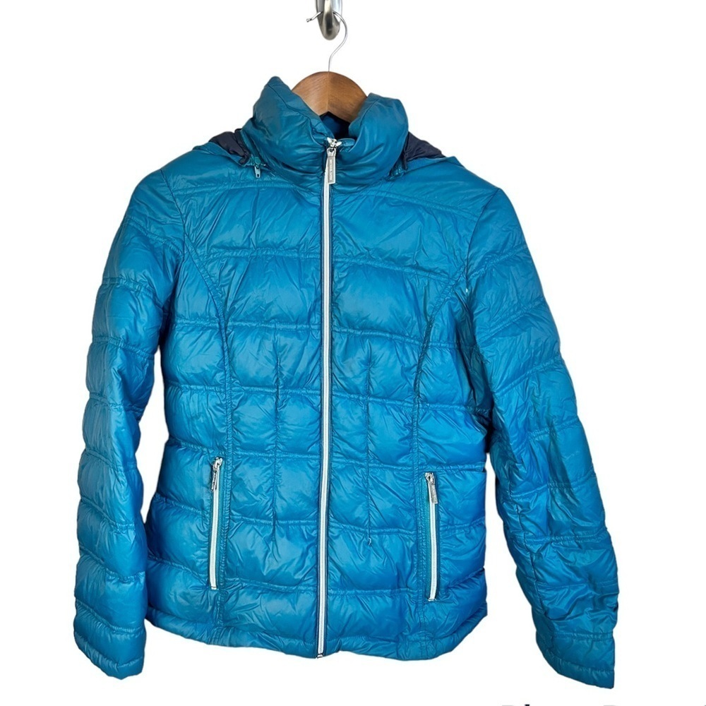 Michael Kors turquoise down jacket in small